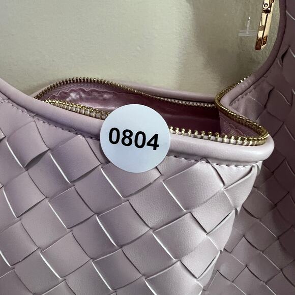 Melie Bianco Brigitte Large Satchel Recycled Vegan Woven Knot Bag Anthropologie! - Picture 6 of 6